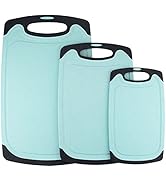 KLEX EcoWheat Cutting Board for Kitchen (Set of 3), BPA Free Food Safe Wheat straw PP material, 3...