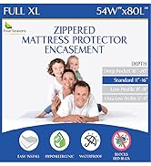 full xl extra long size bed 54x80 zippered bed bug mattress encasements protectors