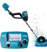 allsun Handheld Adult Underground Gold Metal Hunter Detector, 23" to 35" Adjustable Stem,Rain Pro...