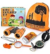 ESSENSON Kids Explorer Kit - Adventure Kit for Kids, Outdoor Explorer Kit with Binoculars, Summer...