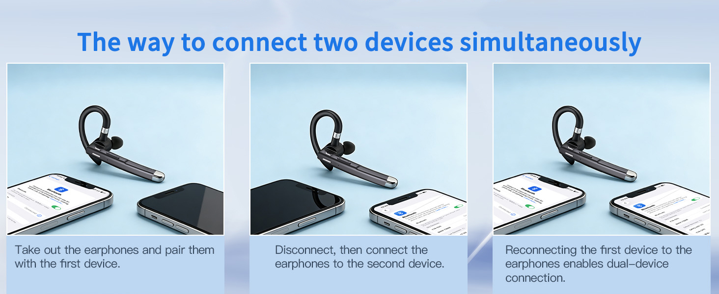 The way to connect two devices simultaneously