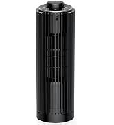 PNTCK Tower Fan for Bedroom, 23ft/s Desk Fan, 70° Oscillating Desk Fan, Standing Table Fan with 3...