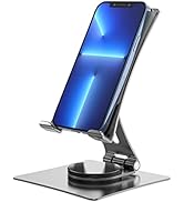 VECOFO 360°Rototing Cell Phone Stand, Portable Mobile Phone Holder for Desk,Small Pocket Design C...