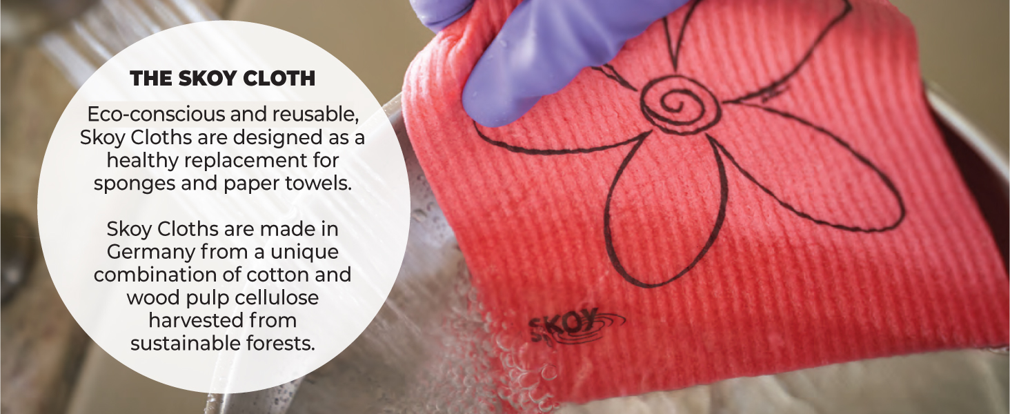 Skoy Cloth, reusable, sustainable, paper towel alternative, sponge