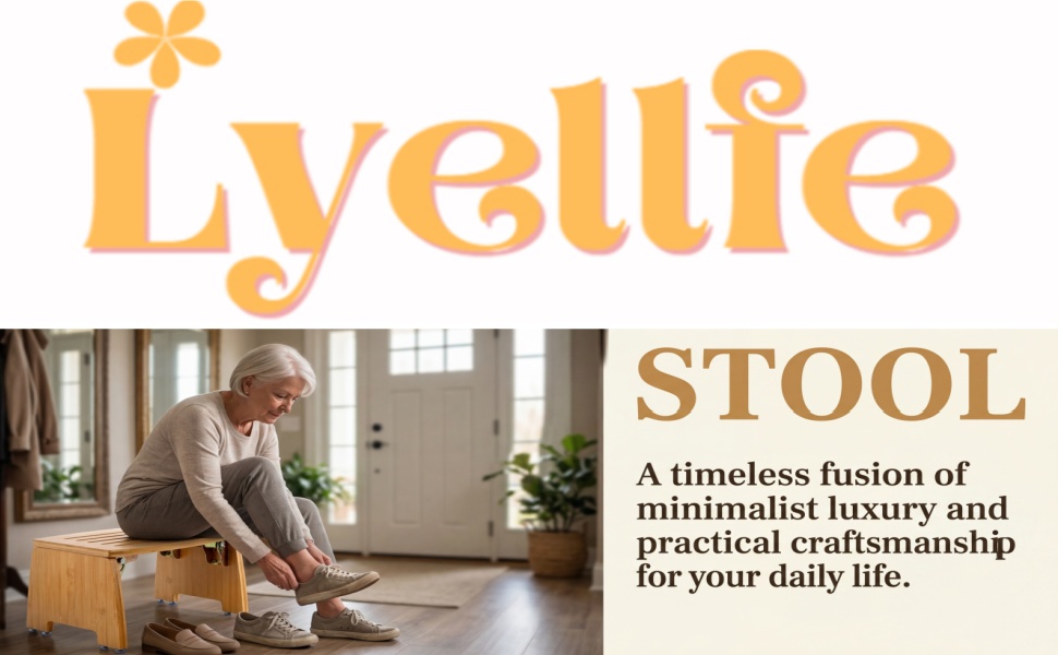 Bamboo Folding Step Stool