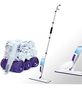 Hisucbetter Spray Mop for Floor Cleaning with 60" Extension Handle, Dry/Wet Mop with 14oz Refilla...