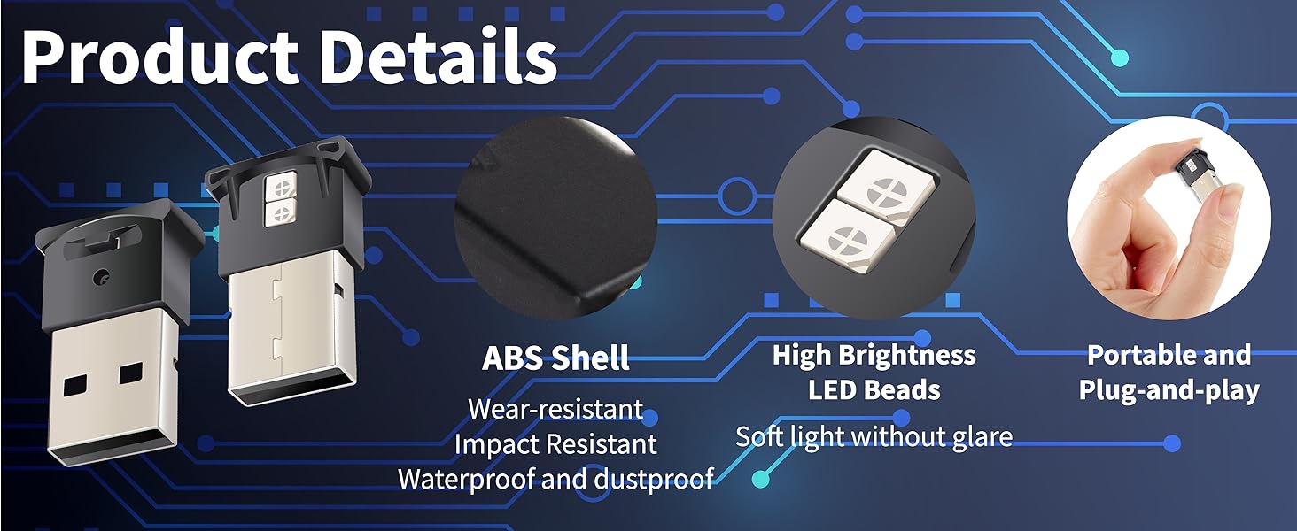usb car light