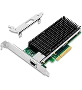 XZSNET 10Gb Ethernet Network Card with Intel X540 Chip, 10G PCIe NIC Compare to Intel X540-T1 Con...