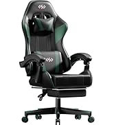 HLDIRECT Office Gaming Chair, Ergonomic Lumbar Support Computer Chairs with Footrest and Headrest...
