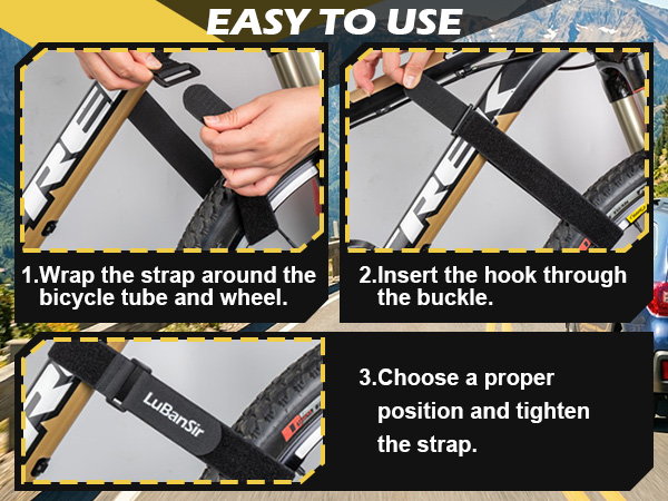 Bike stabilizer straps