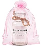 YunKo Organza Gift Bags - 50pcs Sheer Mesh Drawstring Bags, 6x9 Inches, Perfect for Weddings & Fa...