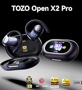 TOZO Open X2 Pro AI Smart Open Ear Earbuds, LCD Digital Screen Stereo Sound | AI Assistant & Tran...