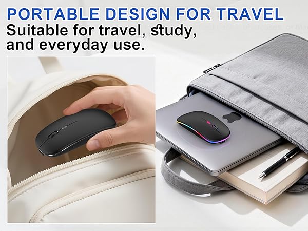 mini wireless mouse small wireless mouse travel mouse wireless light up mouse mouse for macbook air