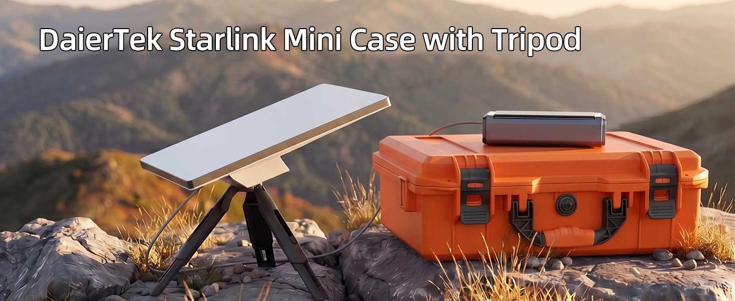 DaierTek Starlink Mini Case with Tripod