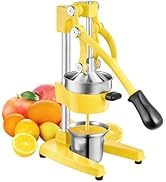 TONGCHANT Commercial Heavy-Duty Cast-Iron Hand-Press Manual Juicer Squeezer for Orange Lemon Lime...