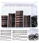 Teenitor 300pcs Bobby Pins Hair Pins, 100 Hair Pins 100 Bobby Pins Brown Hair Black for Women 100...