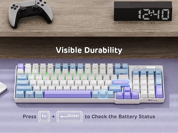 BT 2.4G mechanical wireless wired BT gaming TKL small portable 80% 65% 60% 70% 60 percent