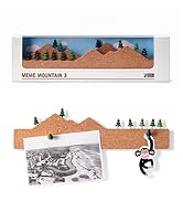 Monkey Business Memo Mountain 3 Cork Board Strips - Corkboard Pin Boards with Mountain Scene Push...