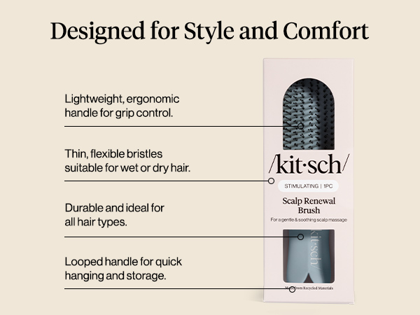 Kitsch Scalp Renewal Brush- Haze Blue