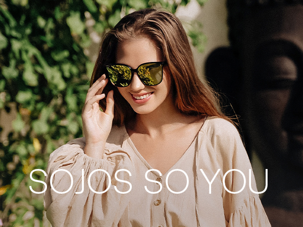 SOJOS Trendy Oversized Sunglasses for Women and Men