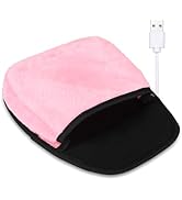 Heating Mousepad - USB Heated Computer Pad With Wrist Guard Hand Warmer, Roomy Warming Desk Acces...