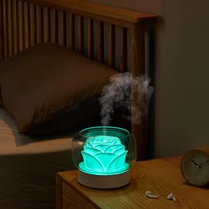 Diffusers for Essential Oils Large Room, SEVEYEE 500mL Oil Diffuser Cute Humidifiers for Bedroom