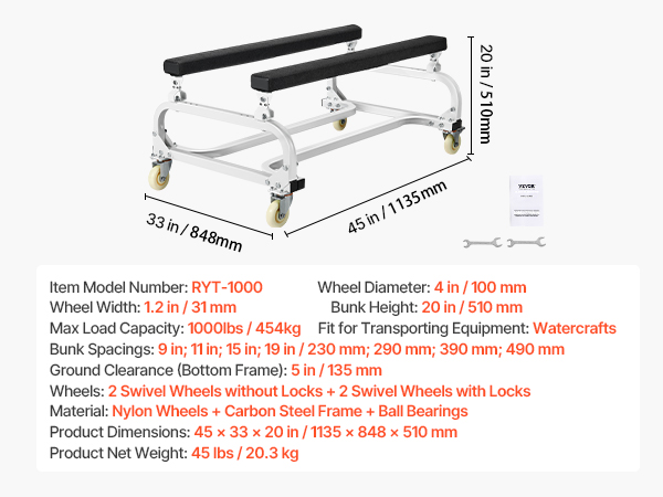 watercraft dolly stand
