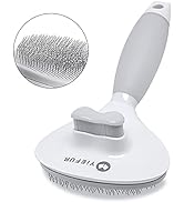 Cat Hair Brush, Soft Silicone Self Cleaning Brush for Short and Long Haired Cats and Dogs for Gro...