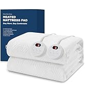 Easthome Heated Mattress Pad Queen Size - Embossed Electric Mattress Pad Cover Dual Control - 1-1...