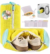 Shoe Bag for Washing Shoes in Machine – Built-in Bristles, Deep Cleaning, with Anti-Stick Laundry...