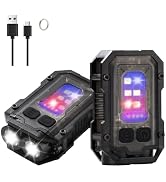 stvono Mini EDC Flashlight, Small Powerful Keychain Flashlight with Sidelight, High Lumens 800lm,...