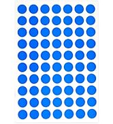 PARLAIM 1050 PCS 3/4 Inch Blue Dot Stickers, 15 Sheets, 0.75