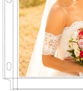 MaxGear 100 Pack 8x10 Photo Sleeves for 3 Ring Binder (200 Pictures) | Heavy-Duty Archival Page P...