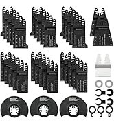Enventor 45 PCS Oscillating Tool Blade, Wood, Metal, Plastic Cutting Universal Multitool Saw Blad...