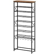 YATINEY 9-Tier Tall Shoe Rack for Entryway, Freestanding Boot Rack Organizer, Sturdy Shoes Shelf ...