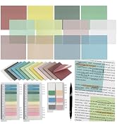 Vuzvuv 1120 Sheets Transparent Sticky Notes with Pen,3x3 Inch Bulk Translucent Sticky Notes Set f...