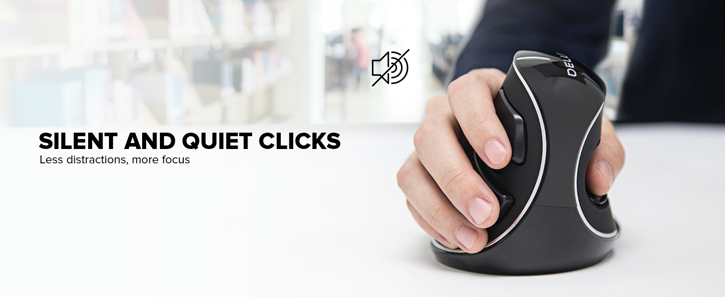 silent ergonomic mouse
