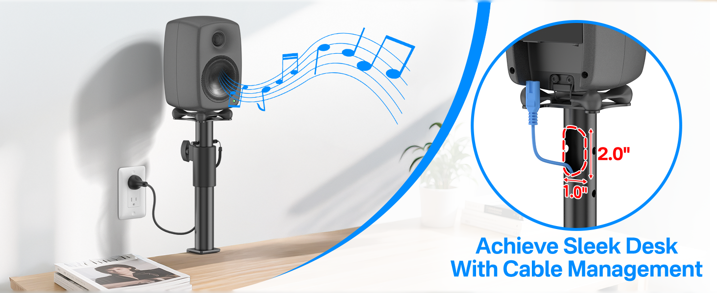 Desktop Speaker Stands for Genelec G1