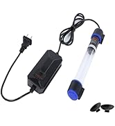 UV-C Aquarium Clean Light with Timer, Mini 3W 5W 7W 9W 11W Submersible Algae Clean Light Water Gr...