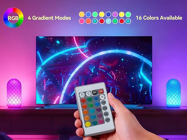 4 Gradient Modes 16 Colors Available