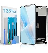 GULEEK Screen Replacement for iPhone 13, 6.1 Inch Full HD LCD with Touch Digitizer Complete Repai...