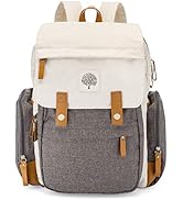 Parker Baby Diaper Backpack - Large Diaper Bag with Insulated Pockets, Stroller Straps and Changi...