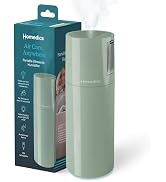 Homedics Portable Ultrasonic Humidifier, USB Rechargeable Aromatherapy Cool Mist Humidifier with ...