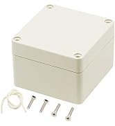 Zulkit Junction Box ABS Plastic Dustproof Waterproof IP65 Universal Electrical Boxes Project Encl...