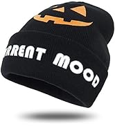 Phaiy Halloween Festival Funny Knit Beanie Cuffed ?Plain Knited Hat Holiday Warm Snow Caps Funny ...