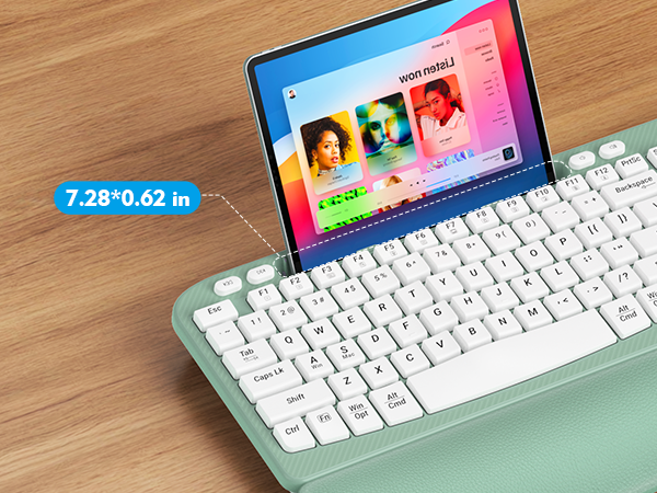 keyboard with phone holder