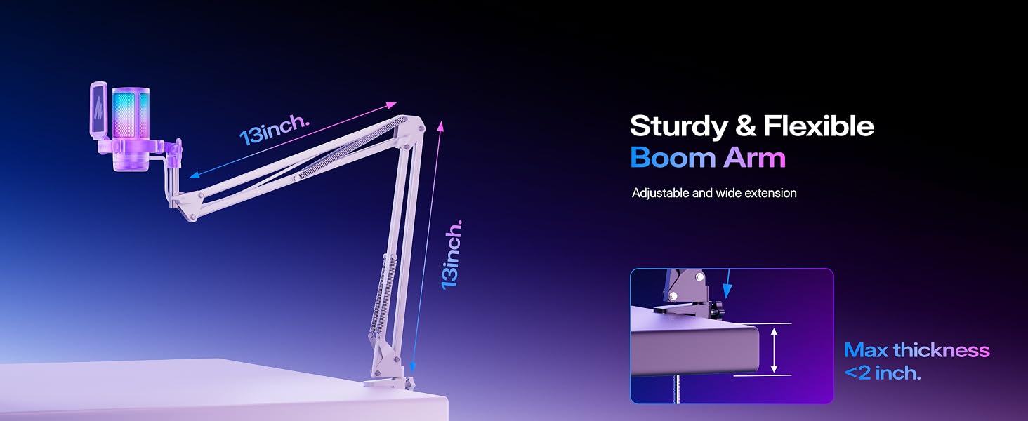usb gaming microphone for pc purple