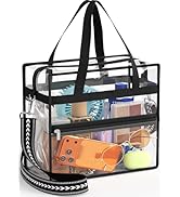 Hopack Clear Bag for Stadium Events, Clear Crossbody Purses with Adjustable Strap for Sports Even...