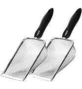 REPTI ZOO 2PCS Reptile Sand Fine Mesh Reptile Scooper Bearded Dragon Sand Shovel Terrarium Substr...