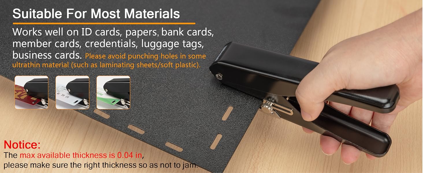 Slot Puncher, Badge Hole Punch for Id Card